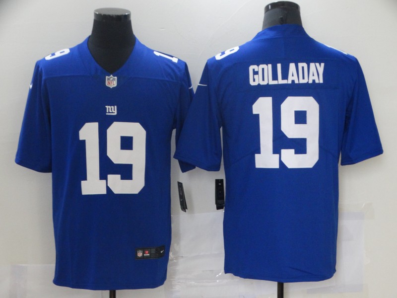 Men's New York Giants Kenny Golladay #19 Blue Jersey
